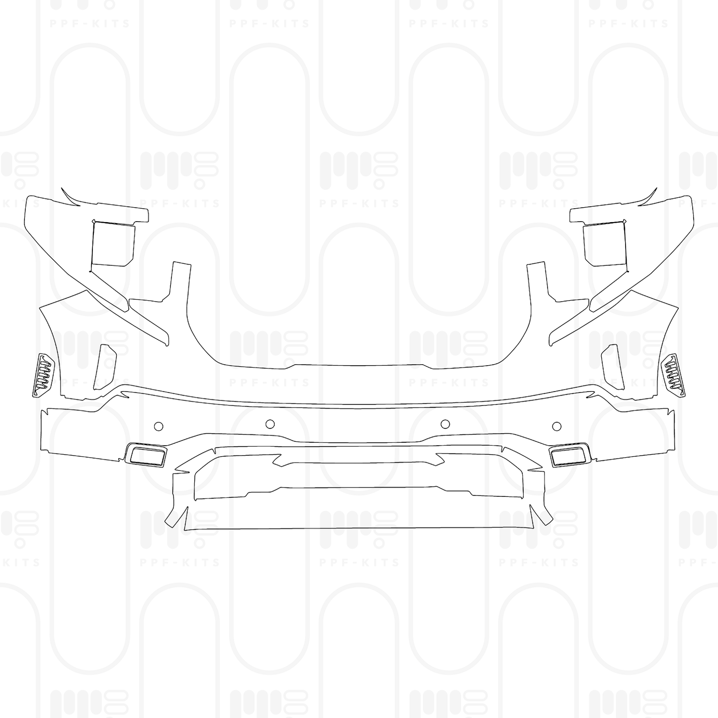 Pre-Cut PPF GMC Sierra 1500 Crew Cab AT4 2026