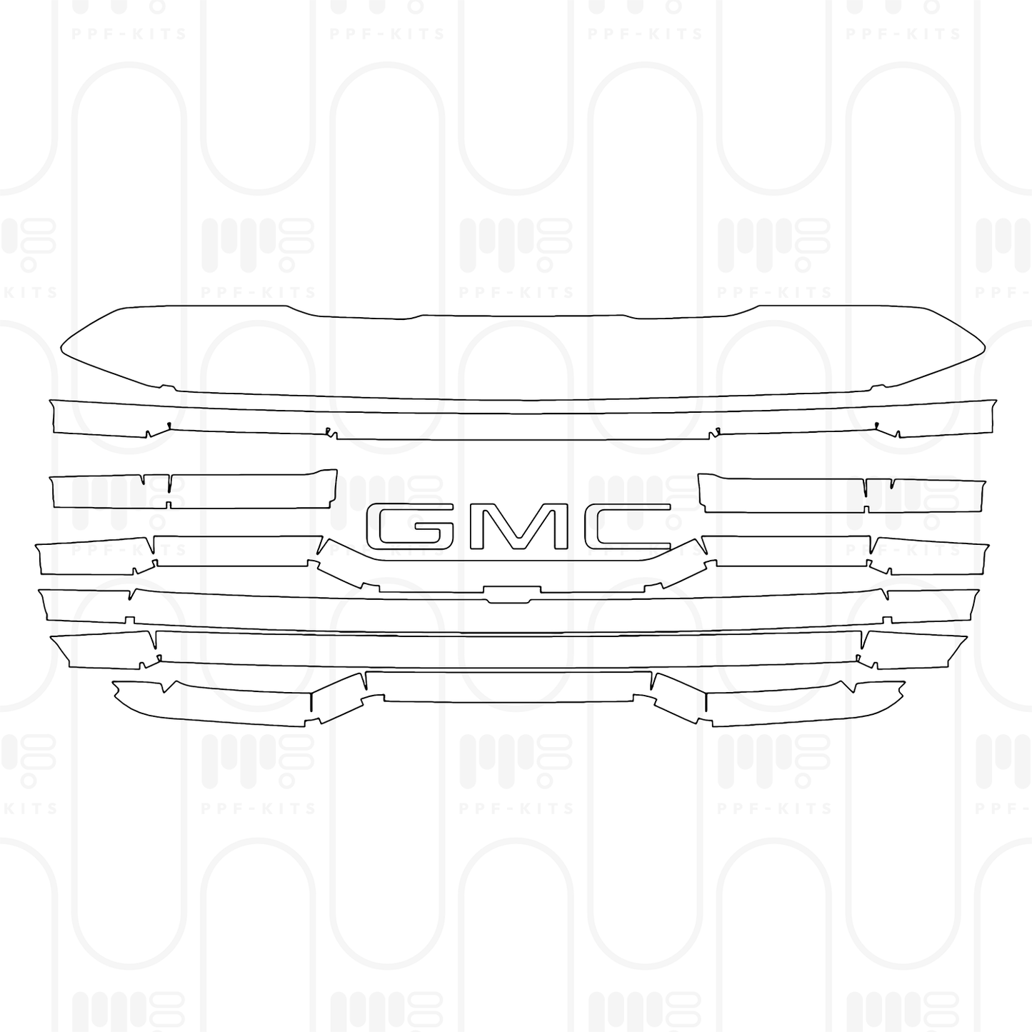 Pre-Cut PPF GMC Sierra 1500 Crew Cab AT4 2026