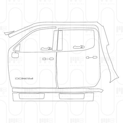 Pre-Cut PPF GMC Sierra 1500 Crew Cab DENALI 2025