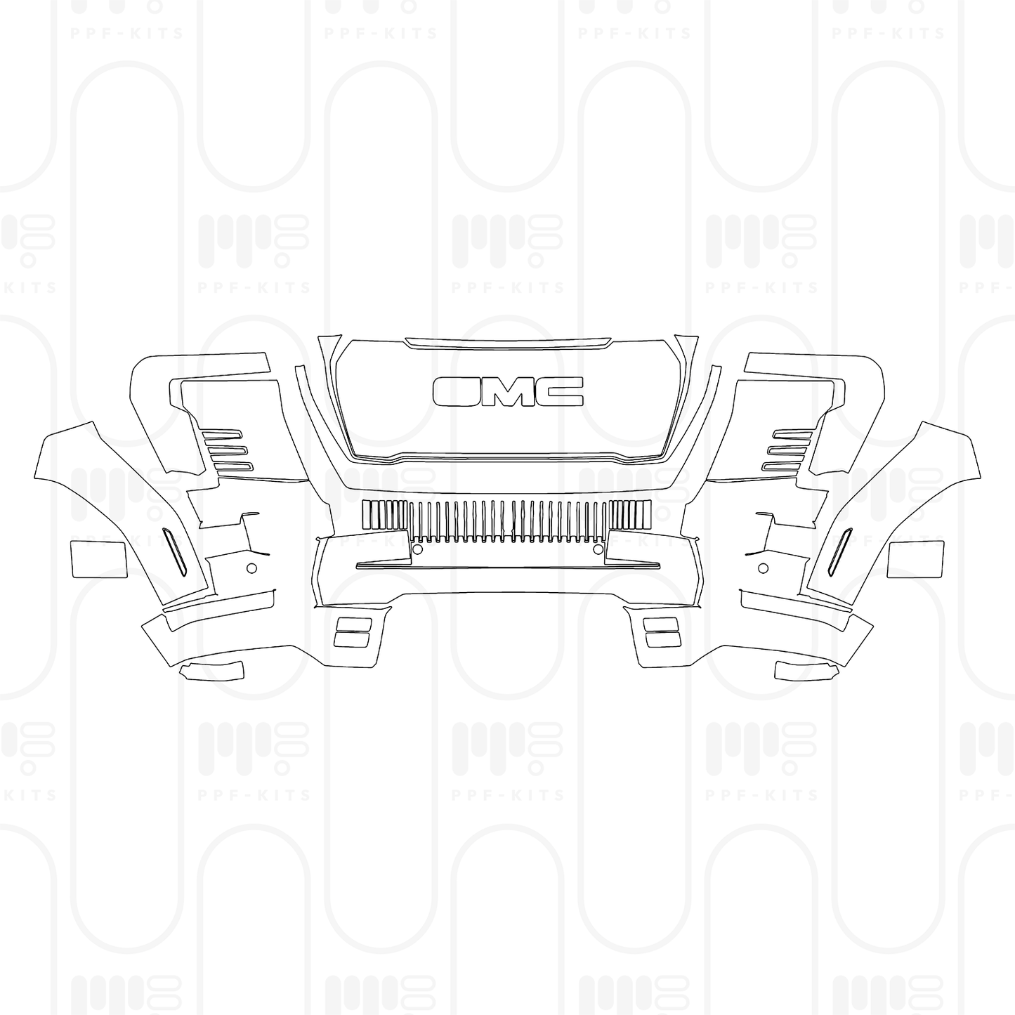 Pre-Cut PPF GMC Sierra EV Max Range Denali 2025