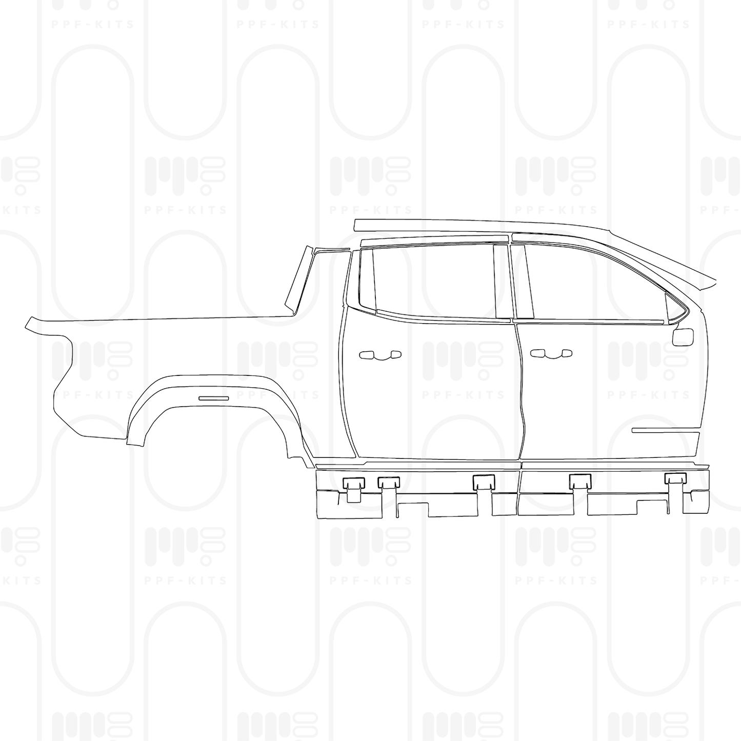 Pre-Cut PPF GMC Sierra EV Max Range Denali 2025