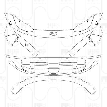 Pre-Cut PPF Hyundai IONIQ 6 (US) SEL 2025