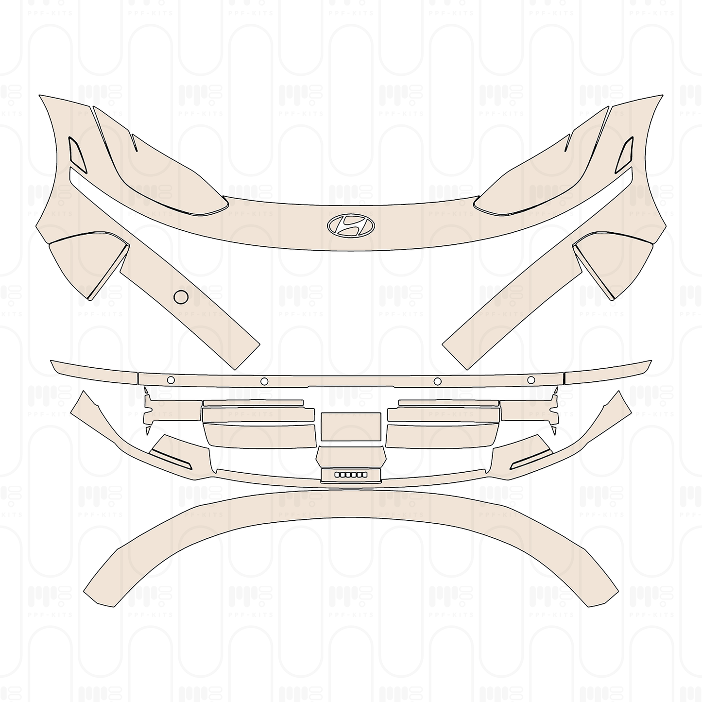 Pre-Cut PPF Hyundai IONIQ 6 (US) SE 2025