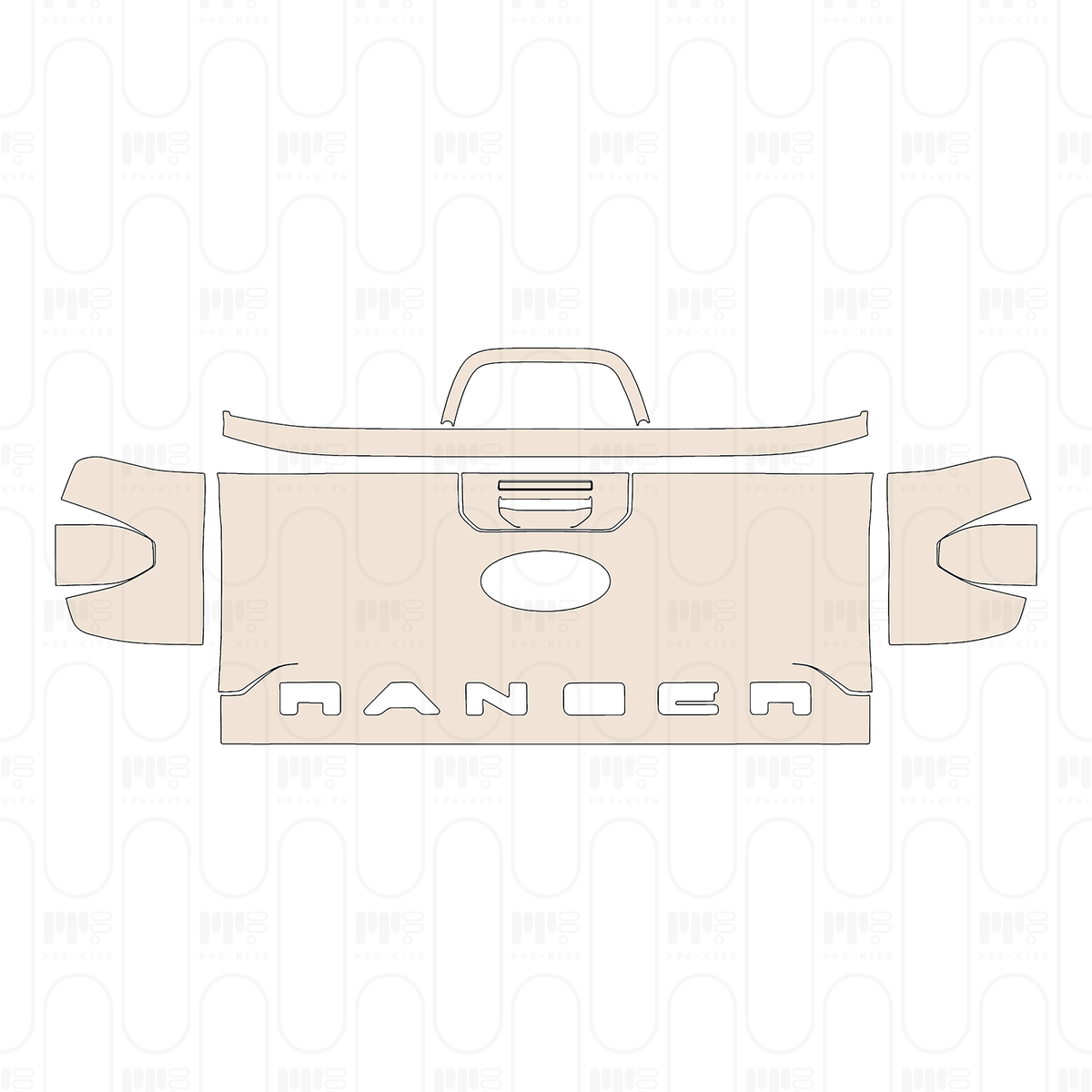 Trunk Lid with "RANGER" Emblem