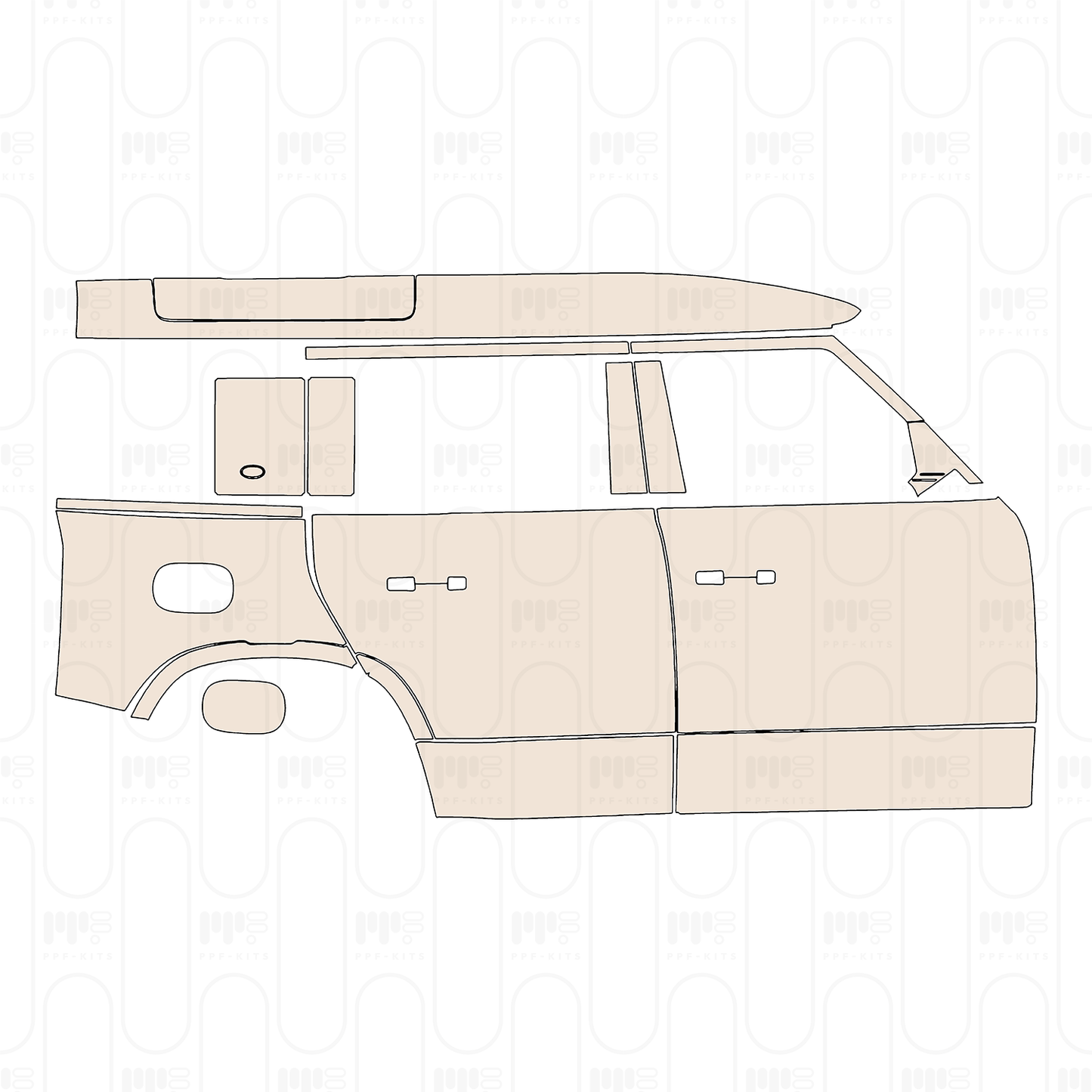 Pre-Cut PPF Land Rover Defender 110 X-Dynamic 2025