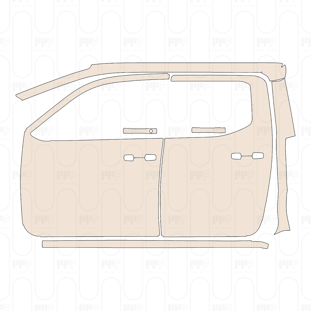 (left) Door+Side Skirt+Rear Fender