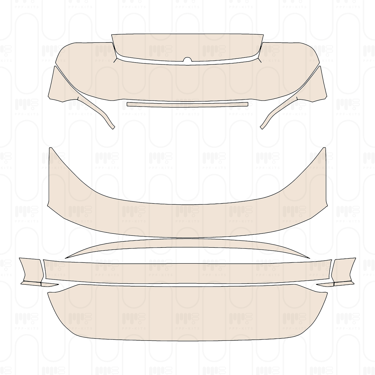 Trunk Lid without Emblem