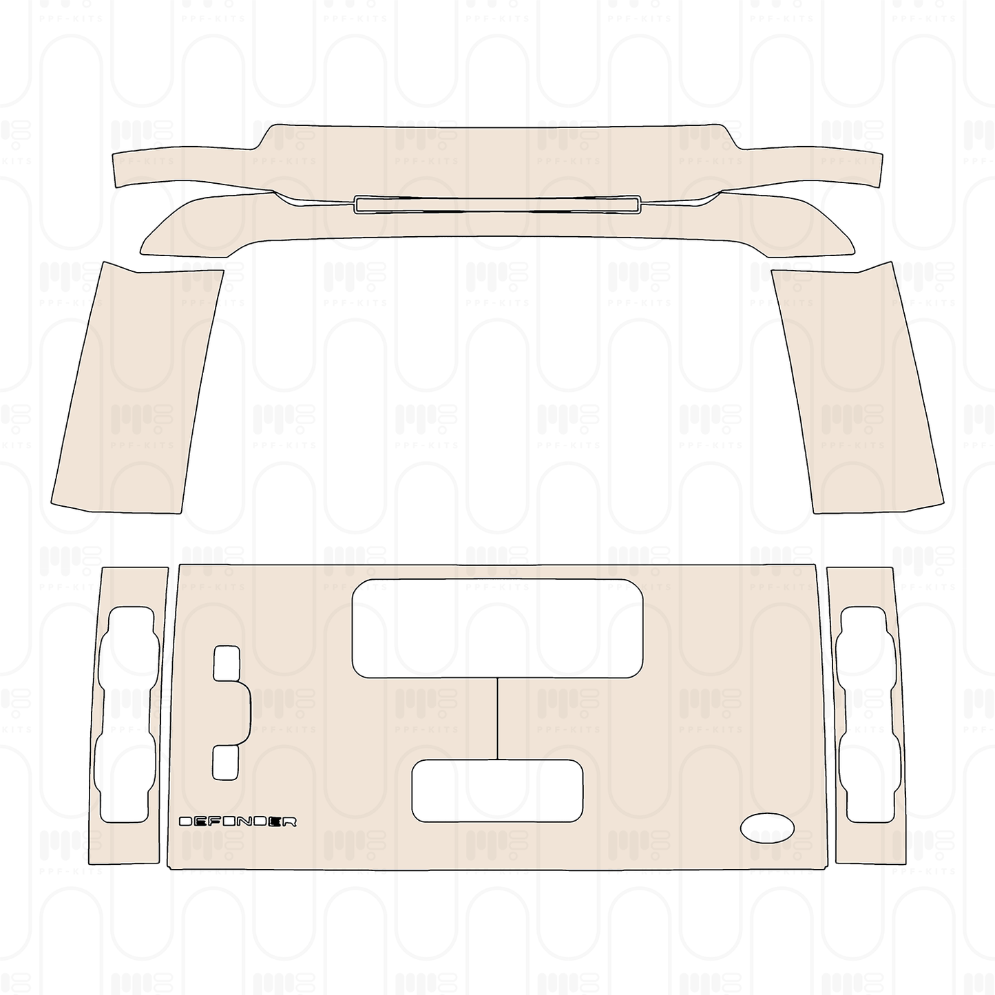 Pre-Cut PPF Land Rover Defender 110 Diablo Special Edition (China only) 2025