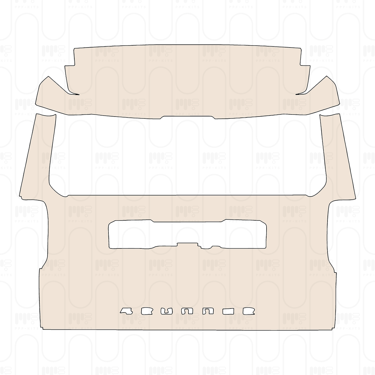 Trunk Lid with "4RUNNER" Emblem