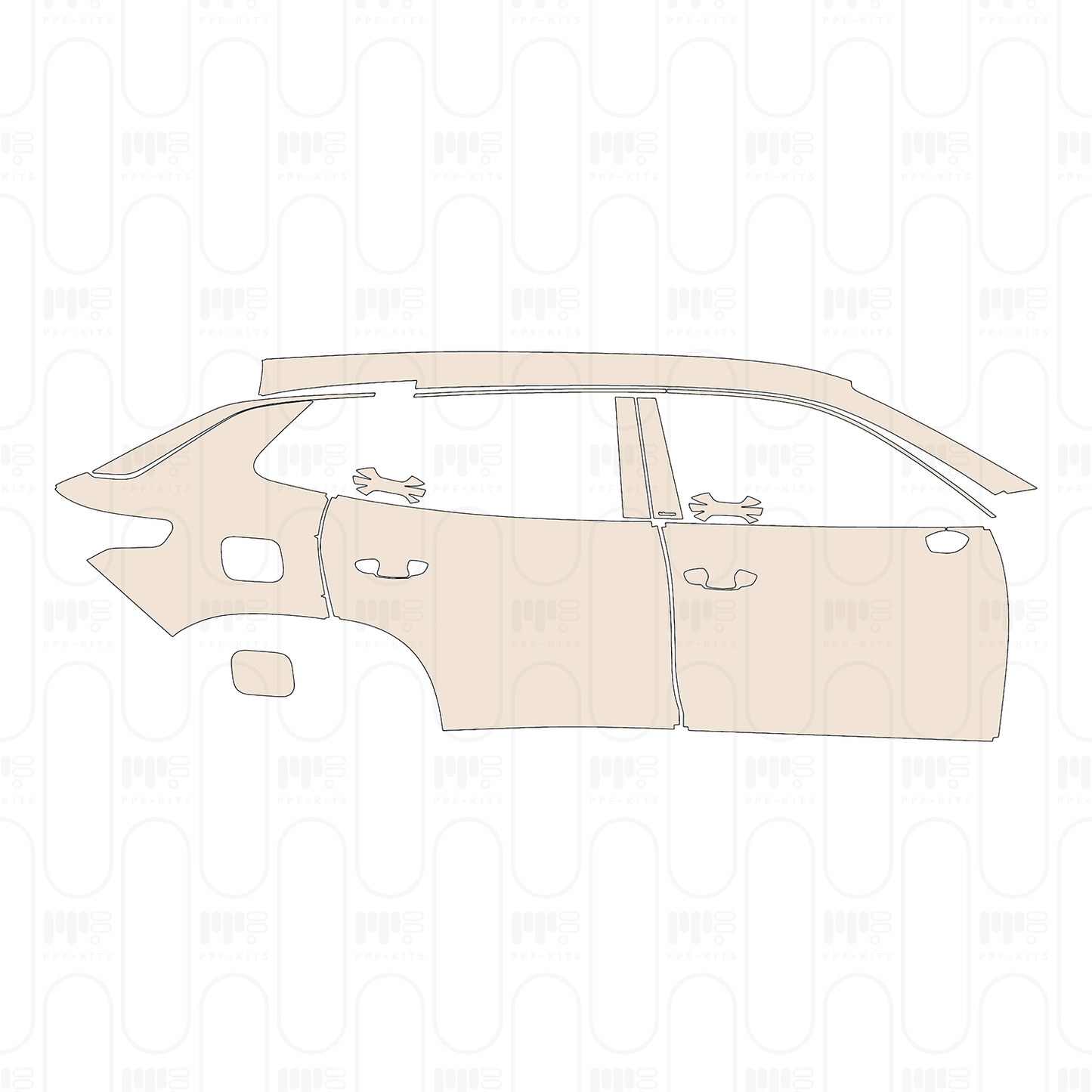 (right) Door+Rear Fender+Side Skirt