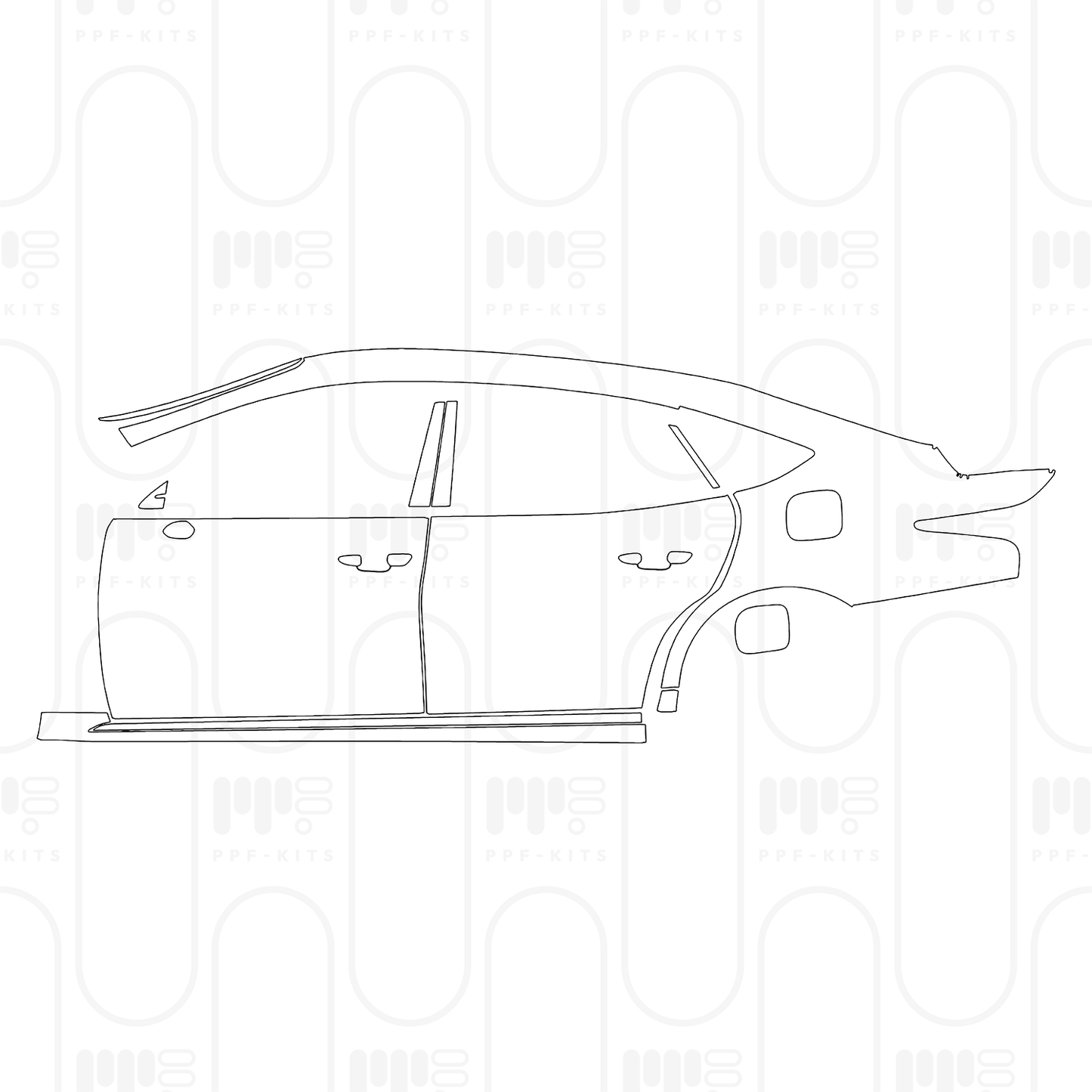 Pre-Cut PPF Lexus LS Fuel Base 2025