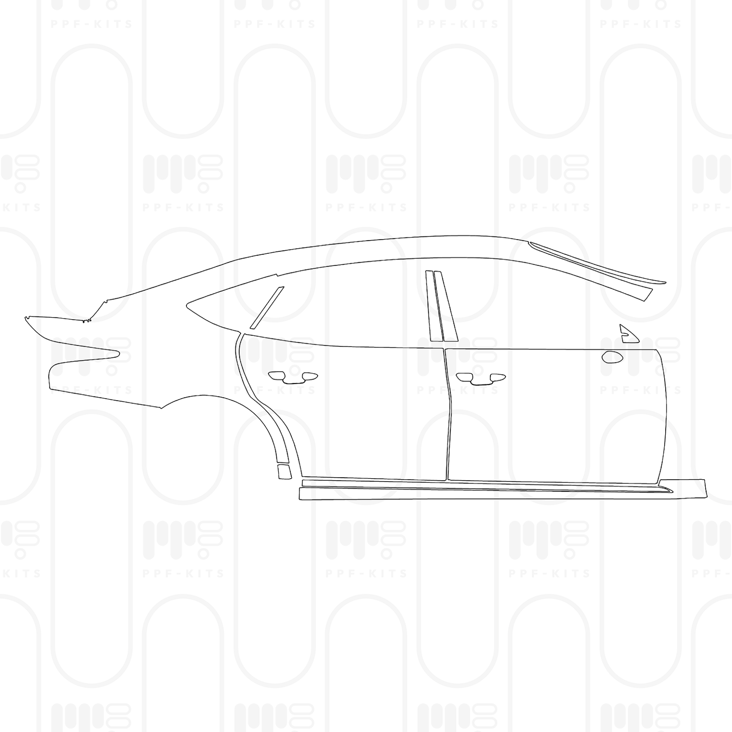 Pre-Cut PPF Lexus LS Fuel Base 2025