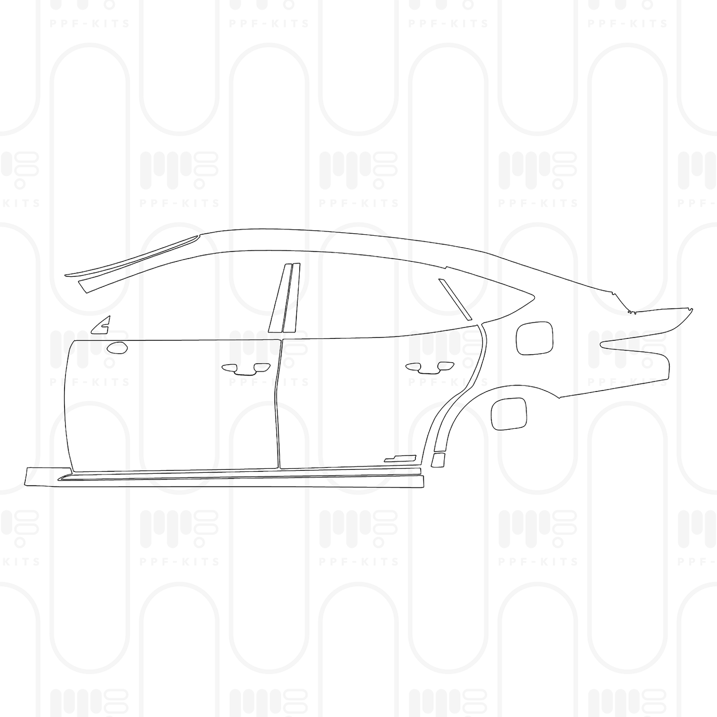 Pre-Cut PPF Lexus LS Hybrid F Sport 2025