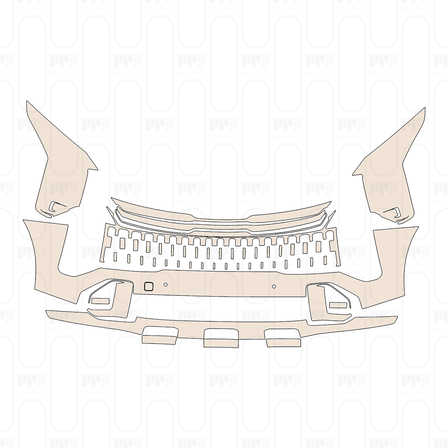 Bumper+Headlamp with 2 PDC (Parking Sensors)