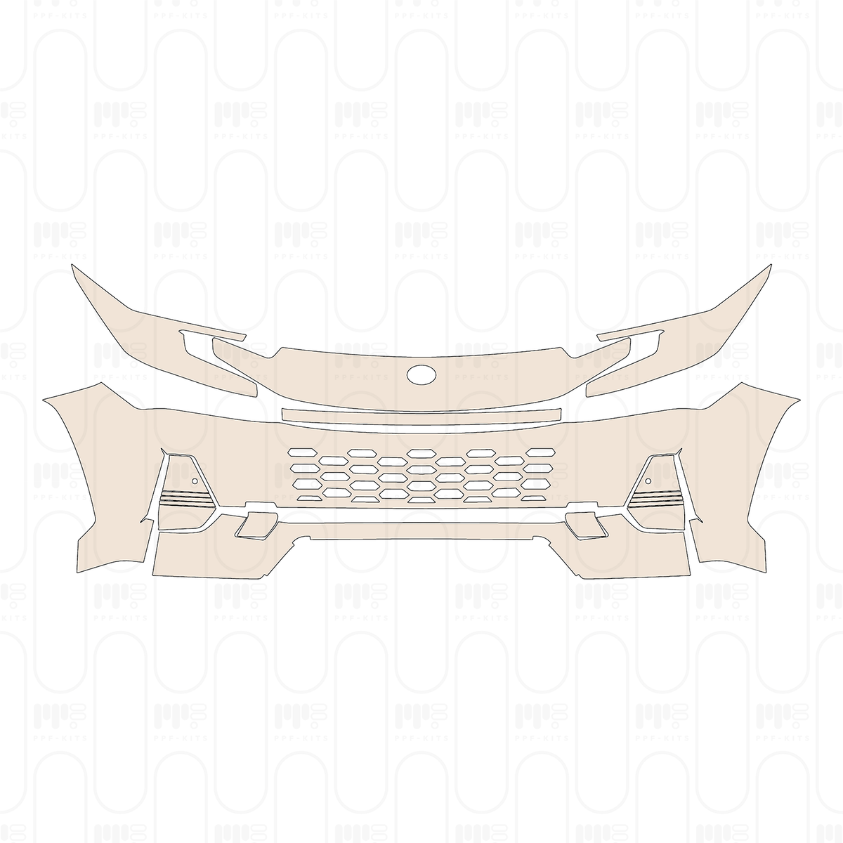 Bumper+Headlamp with 2 PDC (Parking Sensors)
