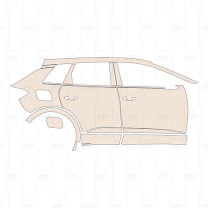 (right) Door+Side Skirt+Rear Fender