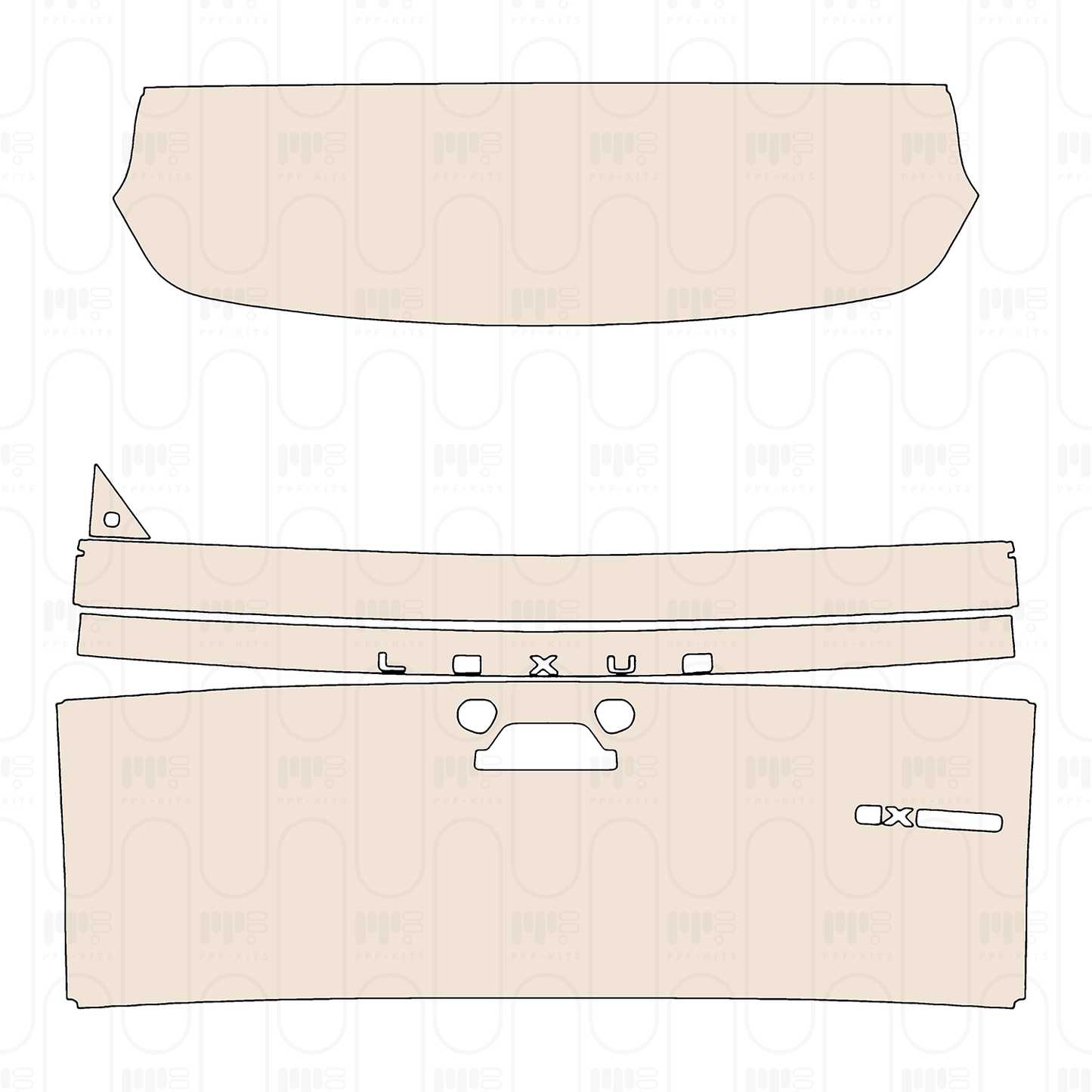 Pre-Cut PPF Lexus GX (CN) Base 2026