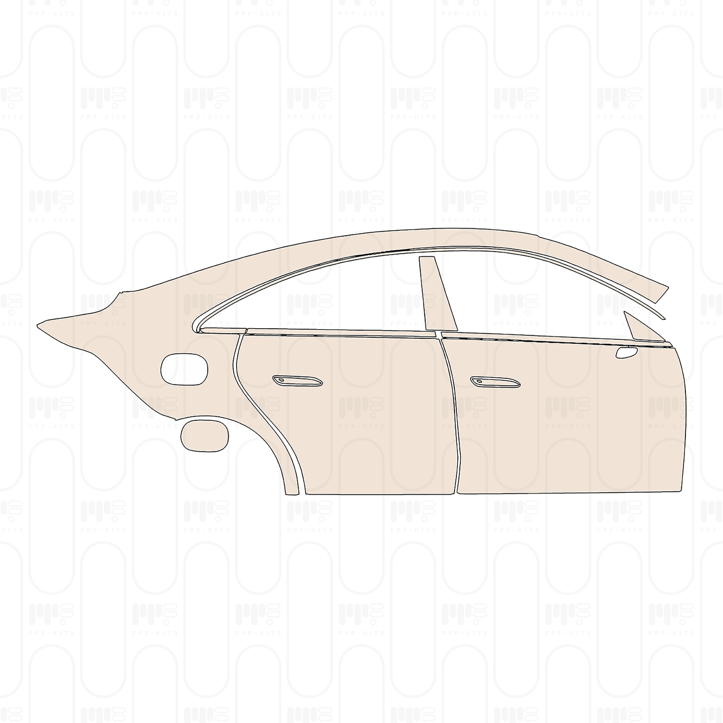 Pre-Cut PPF Mercedes-Benz CLA Sedan Sport with EQ technology 2025