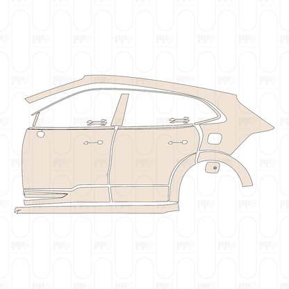 (left) Door+Side Skirt+Rear Fender with SportDesign Package