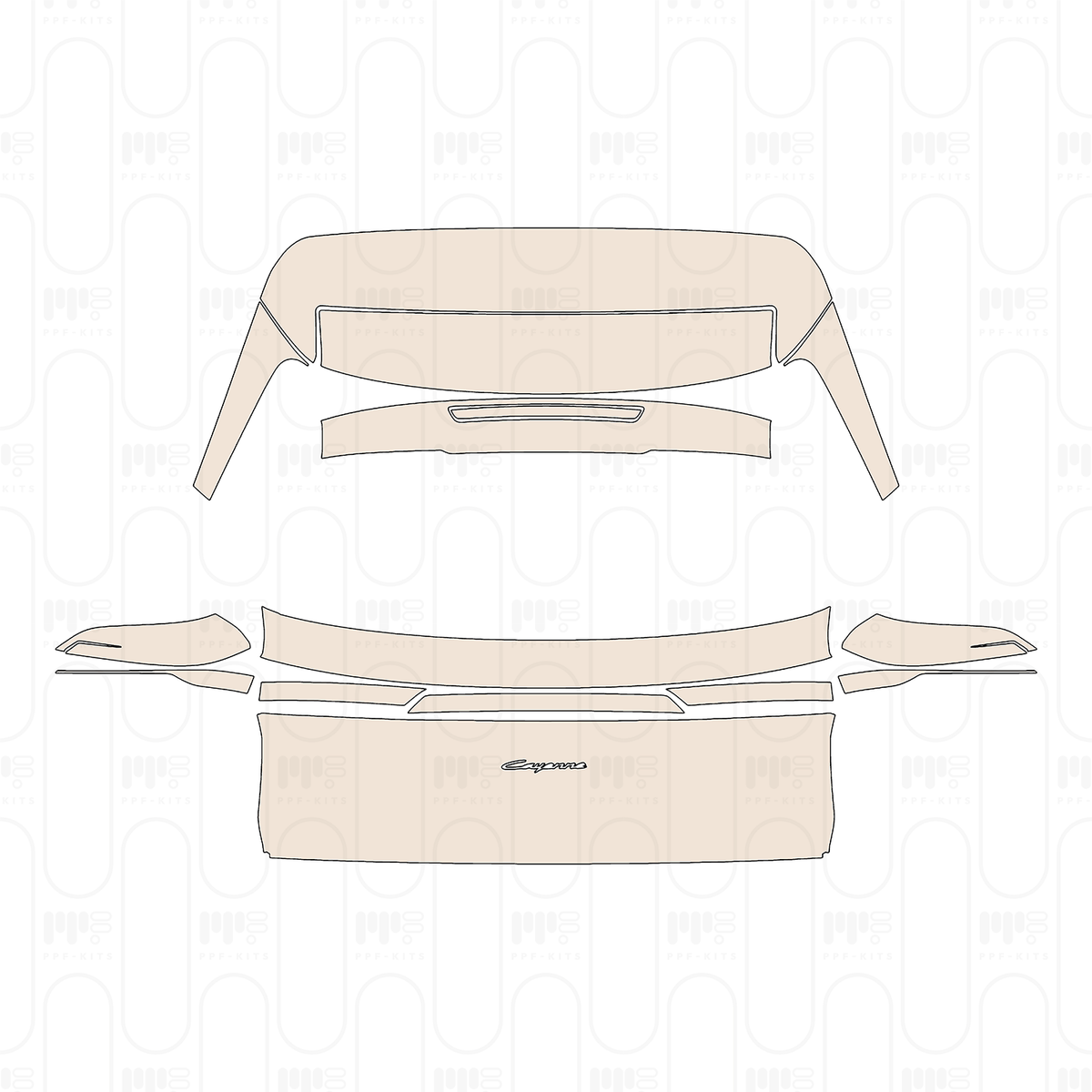 Trunk Lid with "Cayenne" Emblem
