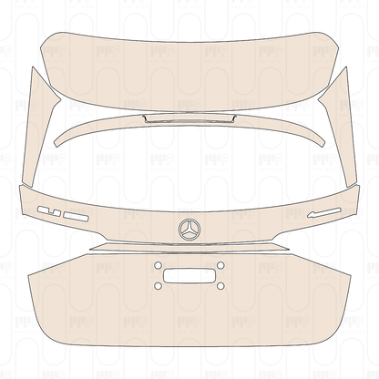 Trunk Lid with "GLE 3##" & "4MATIC" Effmblems