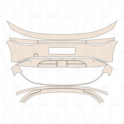 Bumper+Headlamp with 4 PDC (Parking Sensors) and 1 Camera