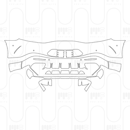 Pre-Cut PPF Mercedes-Benz AMG GT 2-Door AMG GT 63 PRO 4MATIC+ 2025
