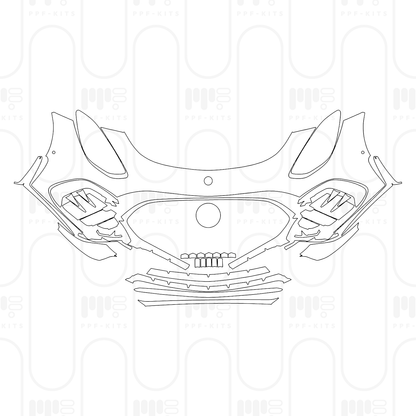 Pre-Cut PPF Mercedes-Benz AMG GT 2-Door AMG GT 63 PRO 4MATIC+ 2025