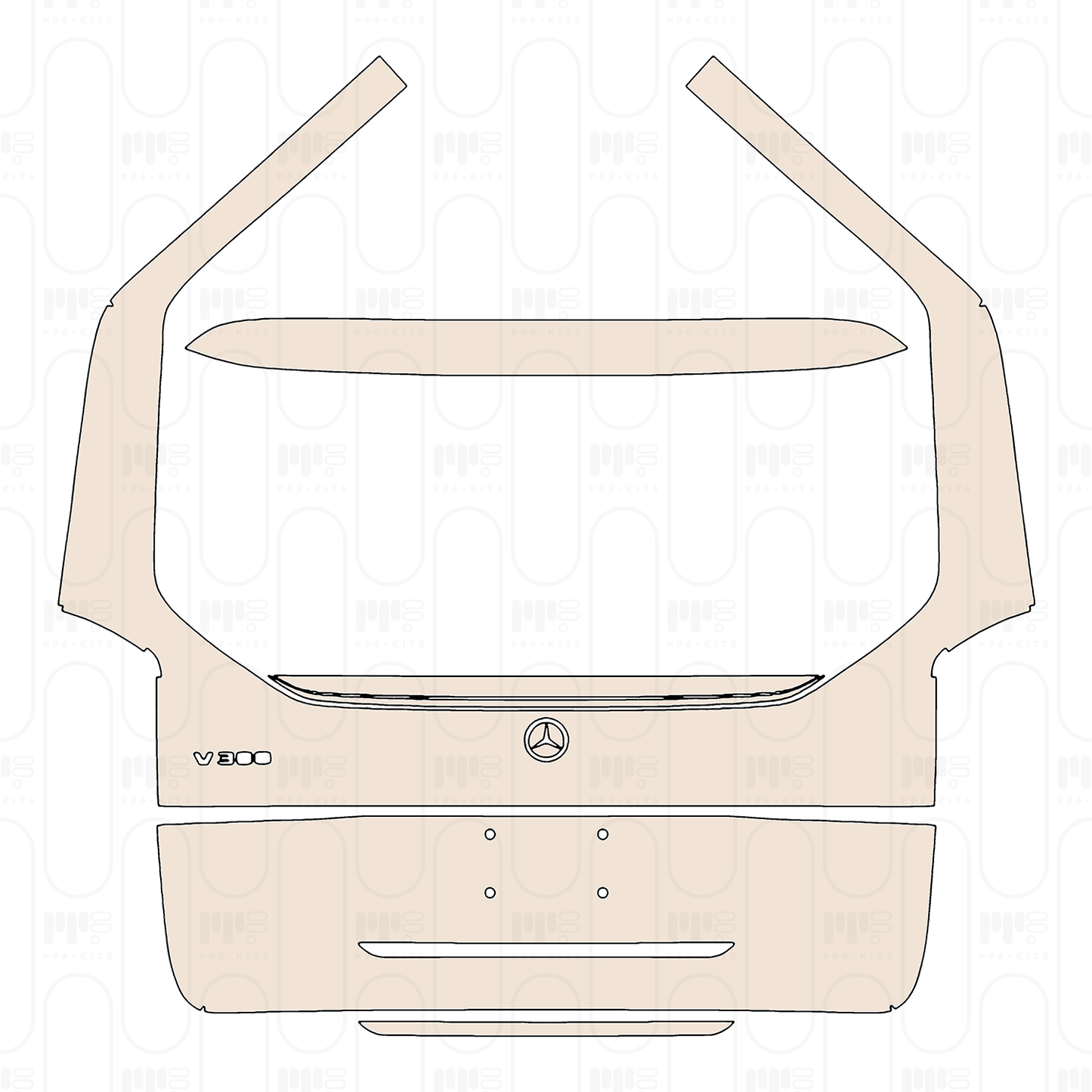 Pre-Cut PPF Mercedes-Benz V Class (Europe) Long Base 2026