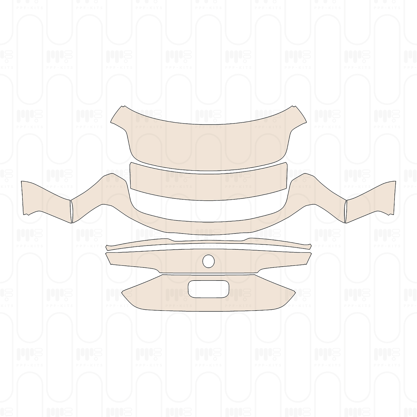 Trunk Lid without Emblem