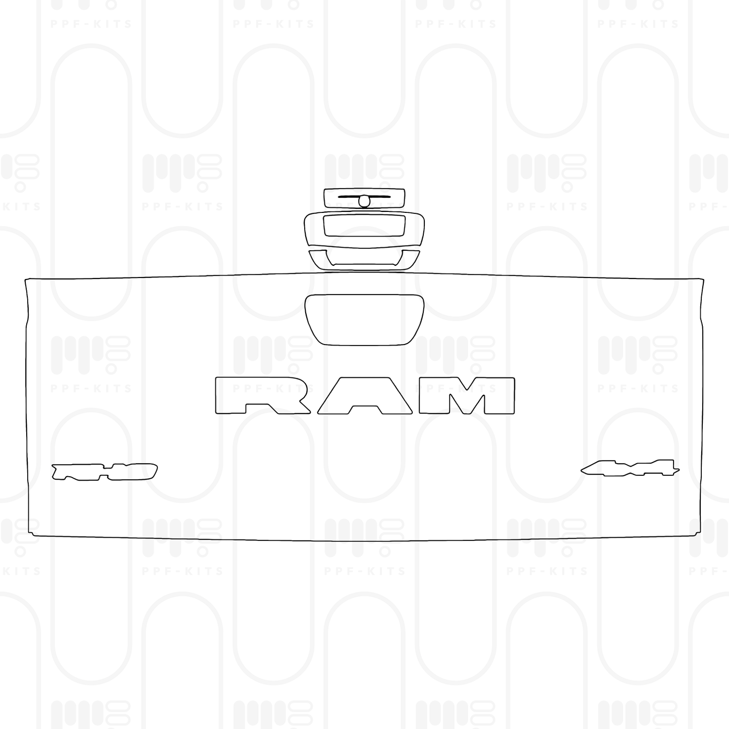 Pre-Cut PPF RAM Trucks 1500 Crew Cab RHO 2025