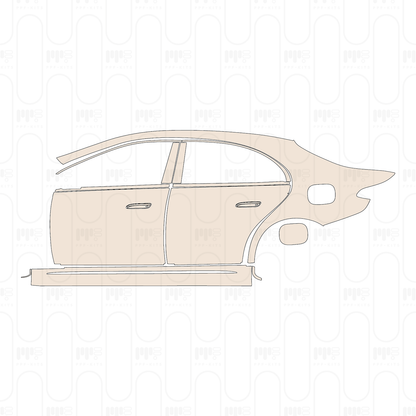 (left) Door+Side Skirt+Rear Fender with charging port on rear Fender
