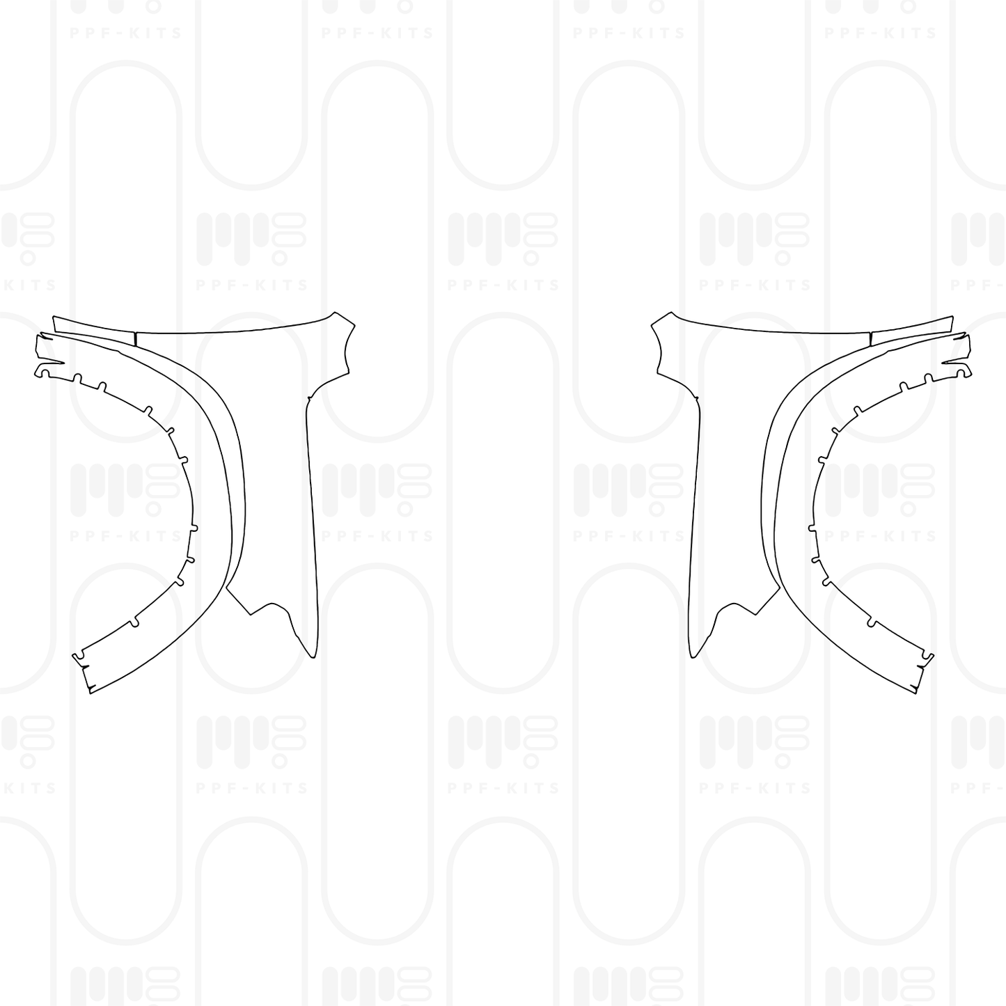 Pre-Cut PPF RAM Trucks 1500 Crew Cab Tungsten 2025