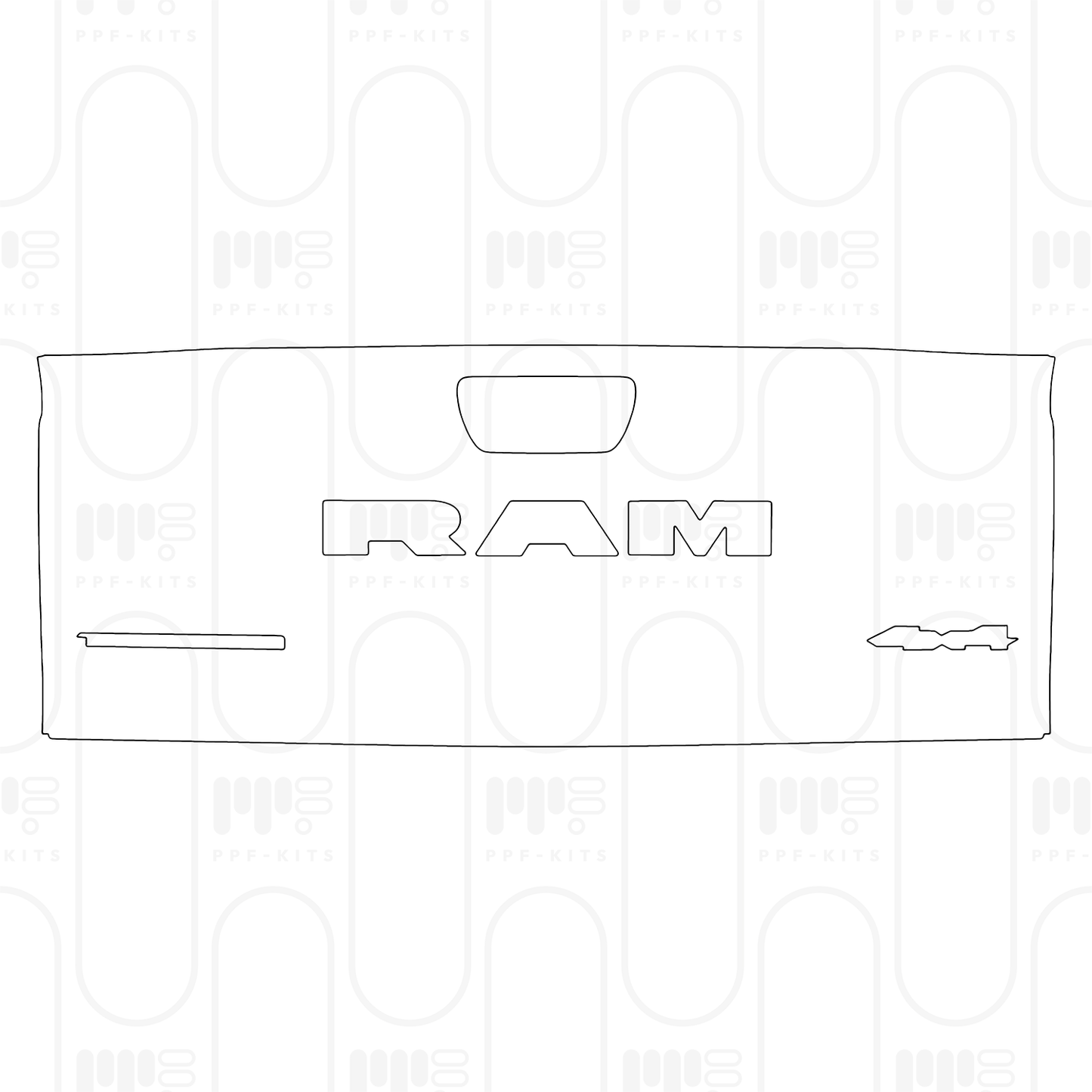 Pre-Cut PPF RAM Trucks 1500 Crew Cab Tungsten 2025