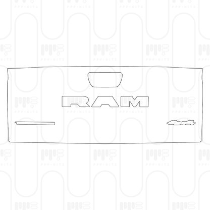 Pre-Cut PPF RAM Trucks 1500 Crew Cab Tungsten 2025