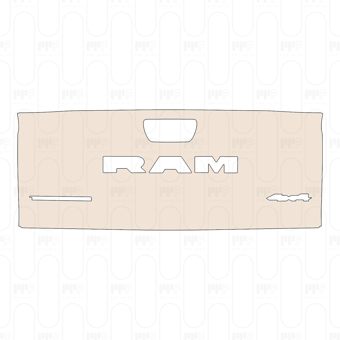 Pre-Cut PPF RAM Trucks 1500 Crew Cab Tungsten 2025