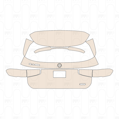 Trunk Lid with "GLB 2XX" & "Beijing Benz" Emblems