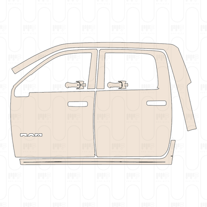 Pre-Cut PPF RAM Trucks 2500 Crew Cab Warlock 2026