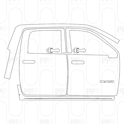 Pre-Cut PPF RAM Trucks 3500 Tradesman 2025
