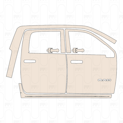 Pre-Cut PPF RAM Trucks 2500 Crew Cab Warlock 2026