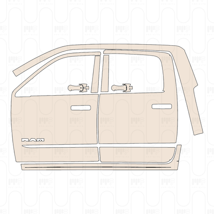 Pre-Cut PPF RAM Trucks 2500 Crew Cab Limited 2025