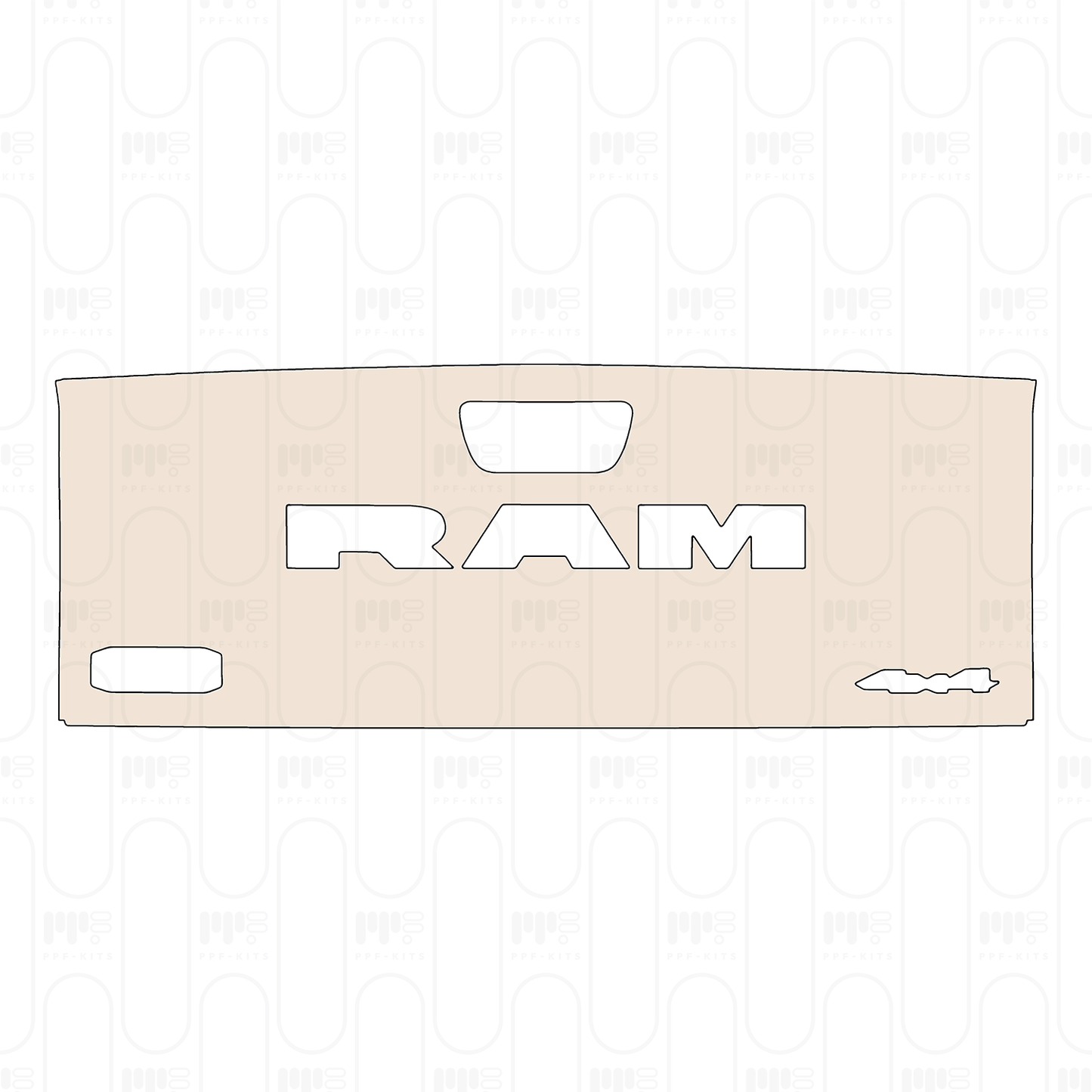 Pre-Cut PPF RAM Trucks 2500 Crew Cab Limited Longhorn 2025