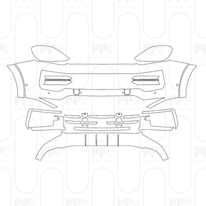 Pre-Cut PPF Porsche Cayenne Turbo E-Hybrid 2026