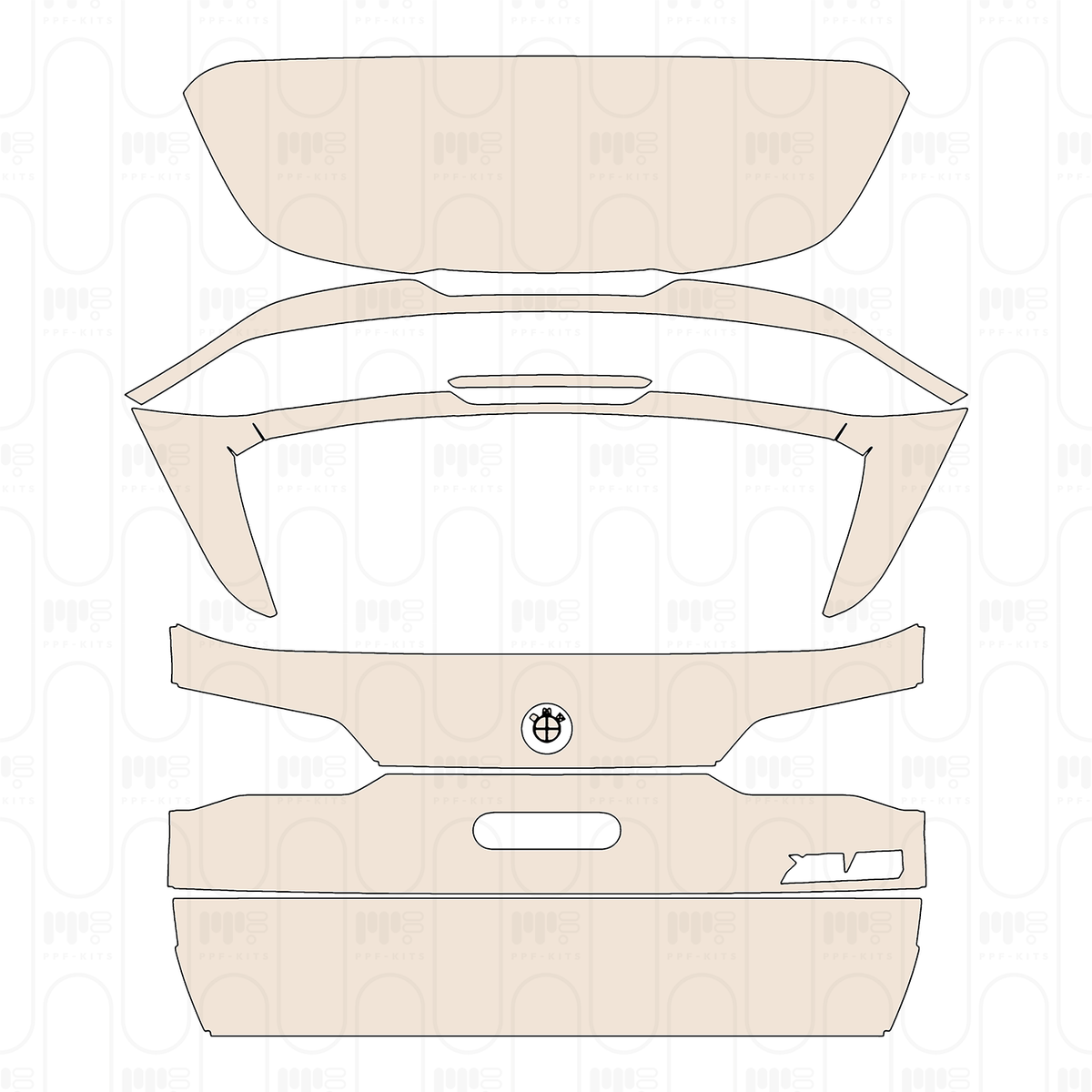 Trunk Lid with "X5M" Emblem