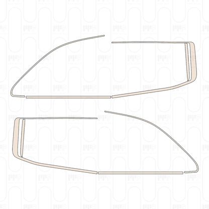 Door chrome strip