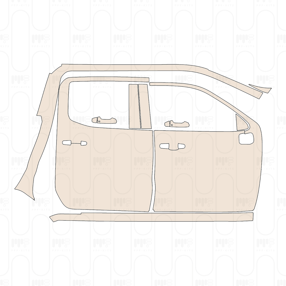 (right) Door+Rear Fender+Side Skirt