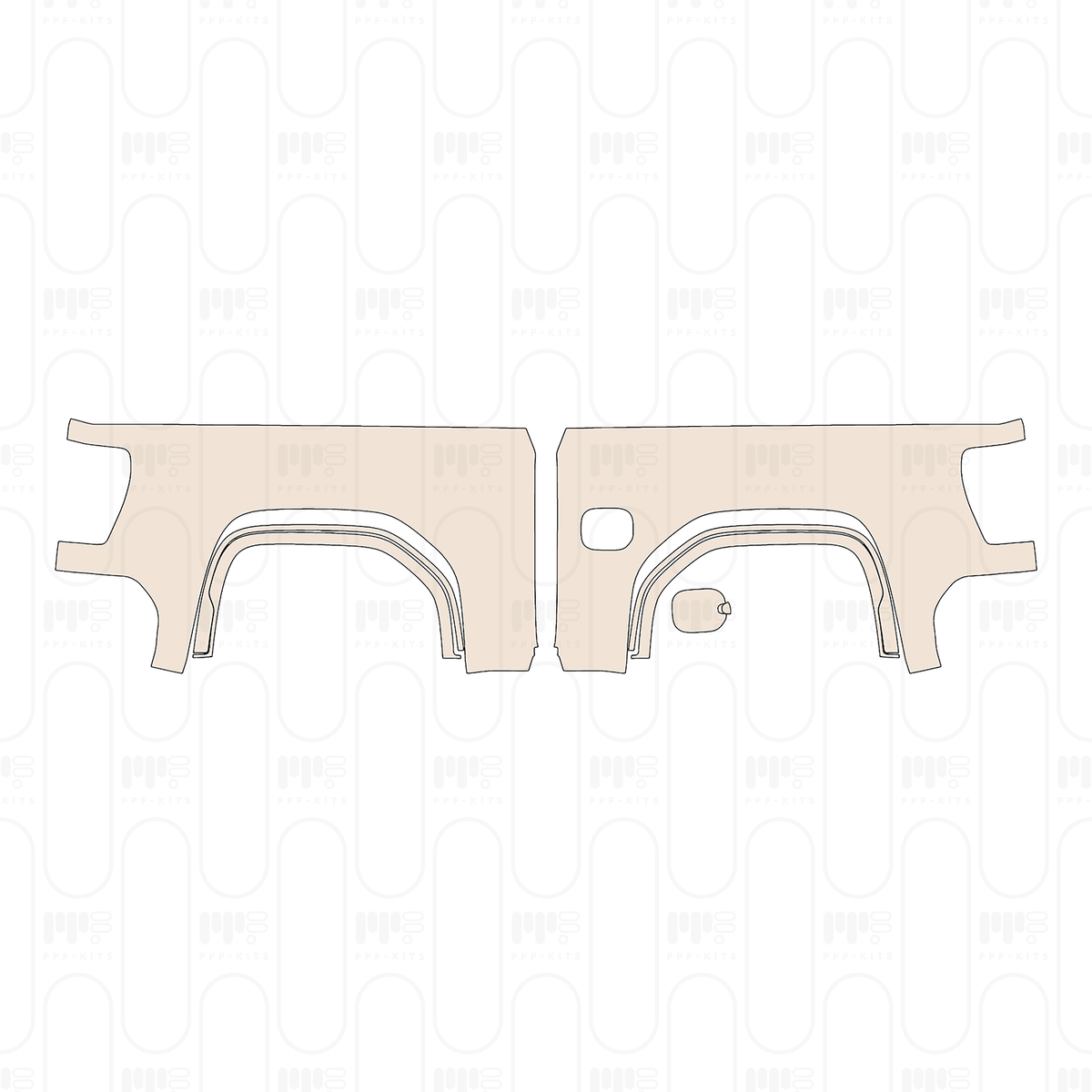 Bed Side (Rear Fender) for 69.92 inch