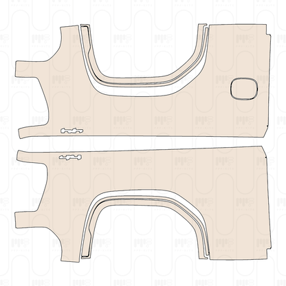 Bed Side (Rear Fender) for 79.44 inch, with "4X4" Emblem