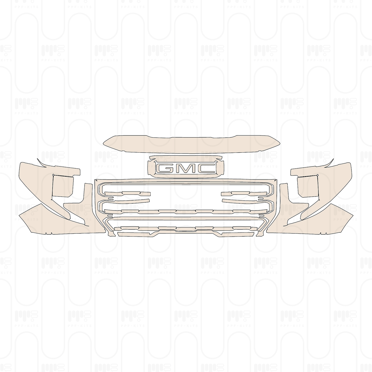 Bumper+Headlamp+Grille