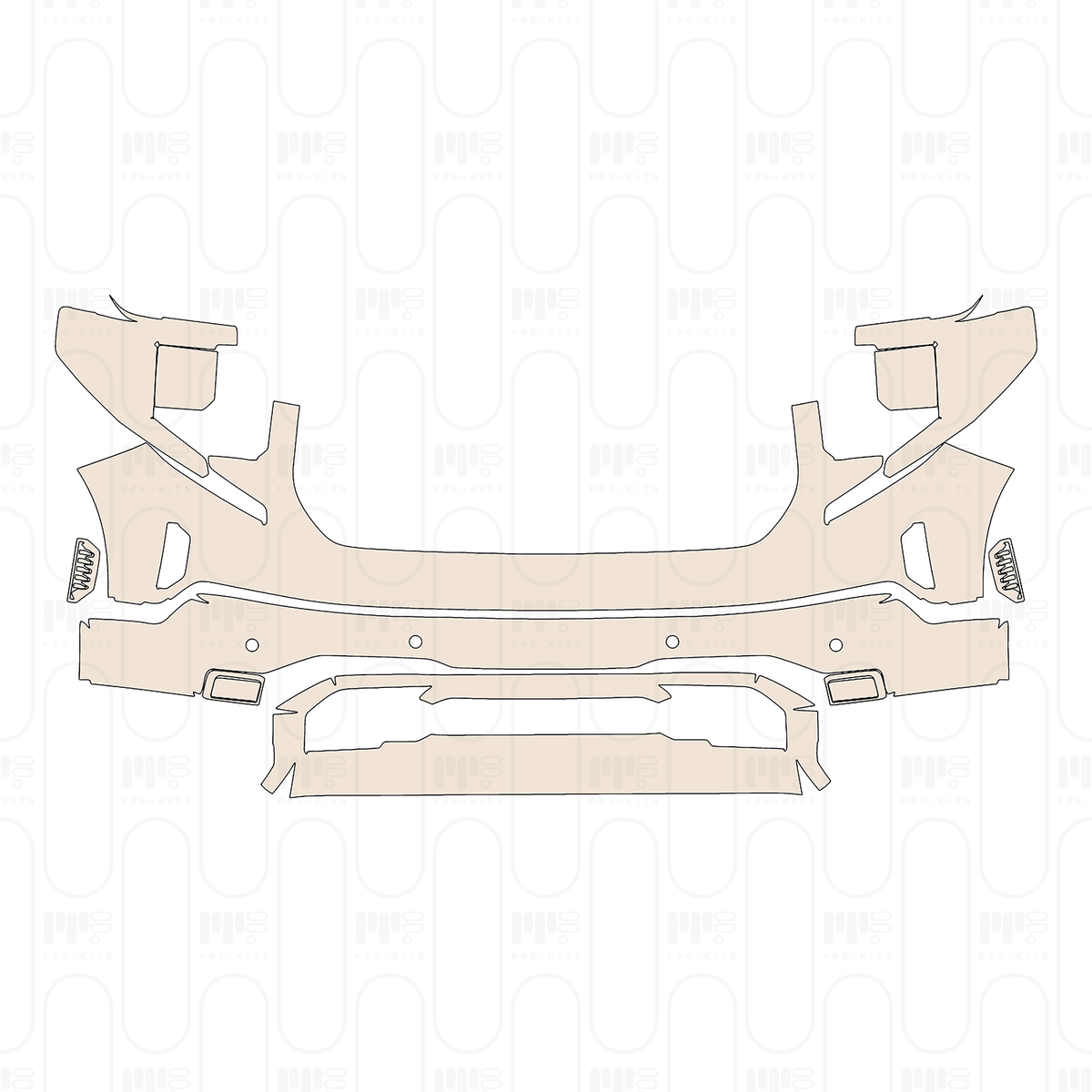 Bumper+Headlamp with 4 PDC (Parking Sensors)